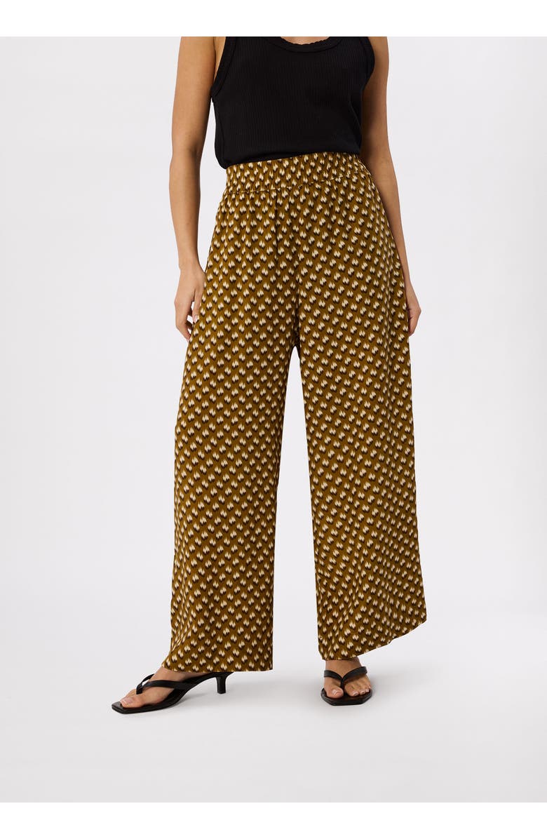 Whistles Ikat Spot Crop Trouser, Alternate, color, Khaki/Multi
