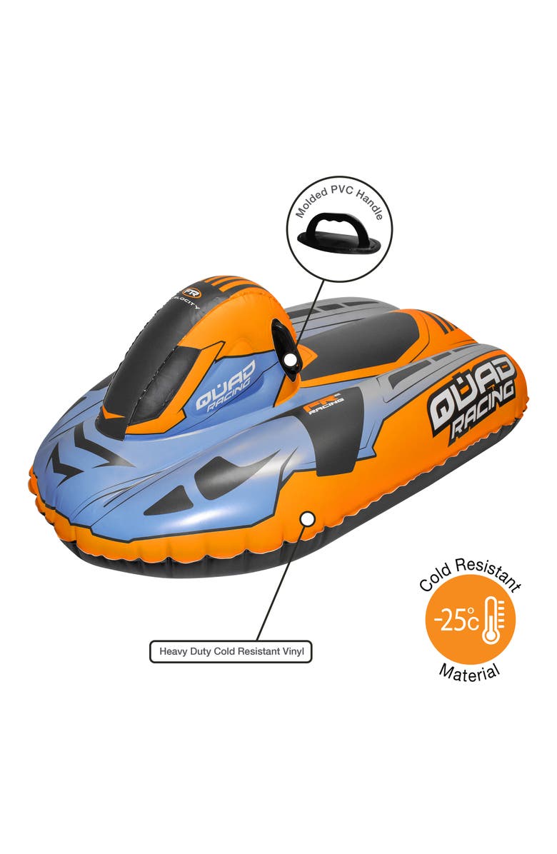 Coconut Outdoor Quad Racing Snowmobile Sled, 50X20 Inches, 8+, Alternate, color, Multicolored