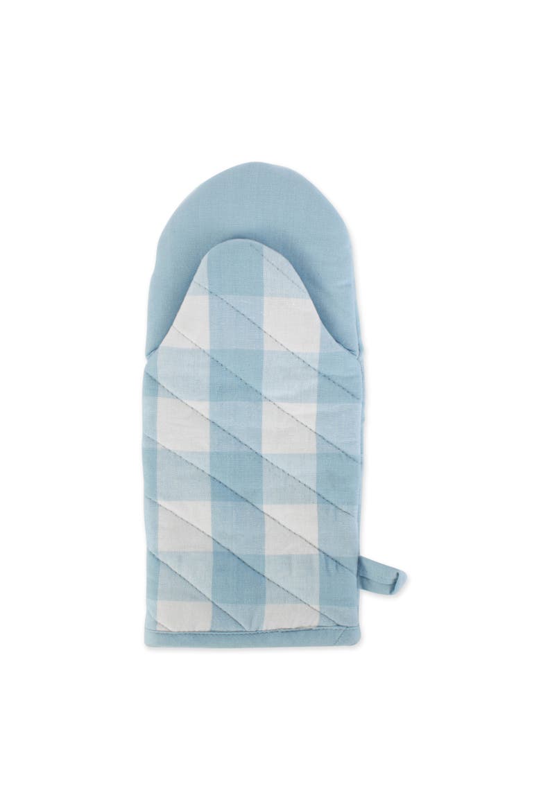 Light Blue Buffalo Check Oven Mitt & Potholder Set, Alternate, color, Light Blue