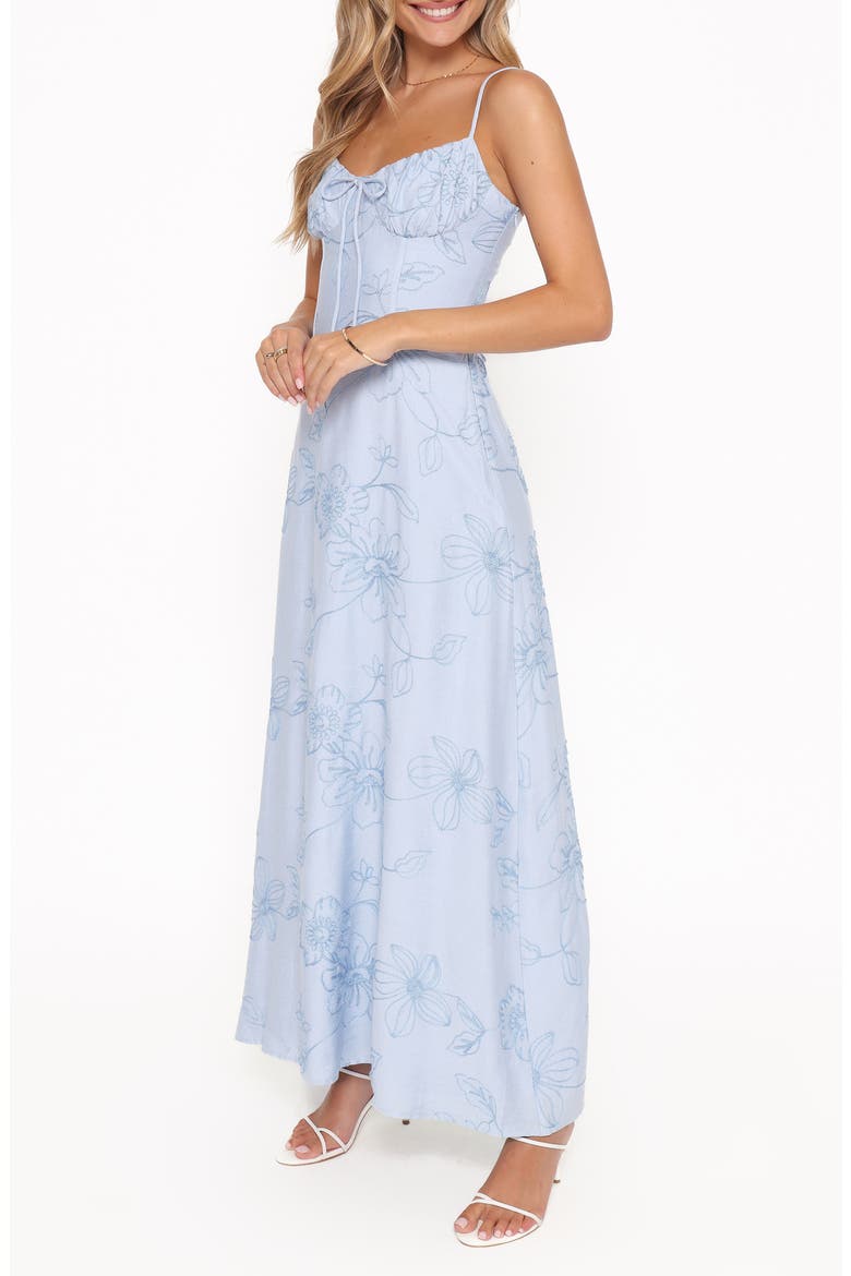 Houston Print Sleeveless Maxi Dress, Alternate, color, BLUE FLORAL