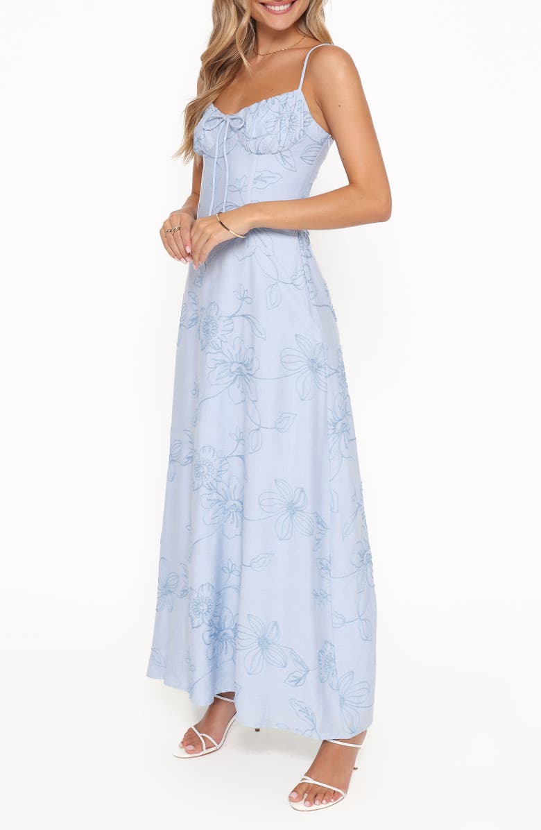 Petal & Pup Houston Print Sleeveless Maxi Dress, Alternate, color, Blue Floral
