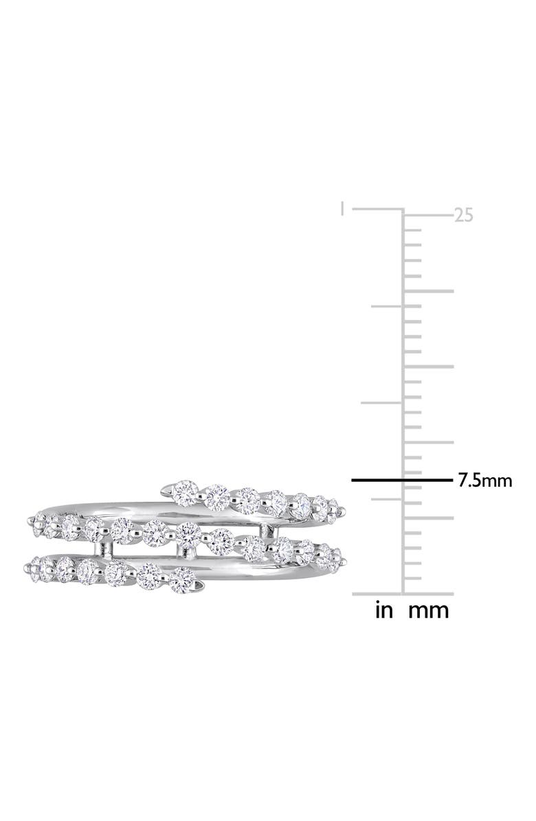 Created Forever Lab Grown Diamond Coil Ring - 0.68ct., Alternate, color, White