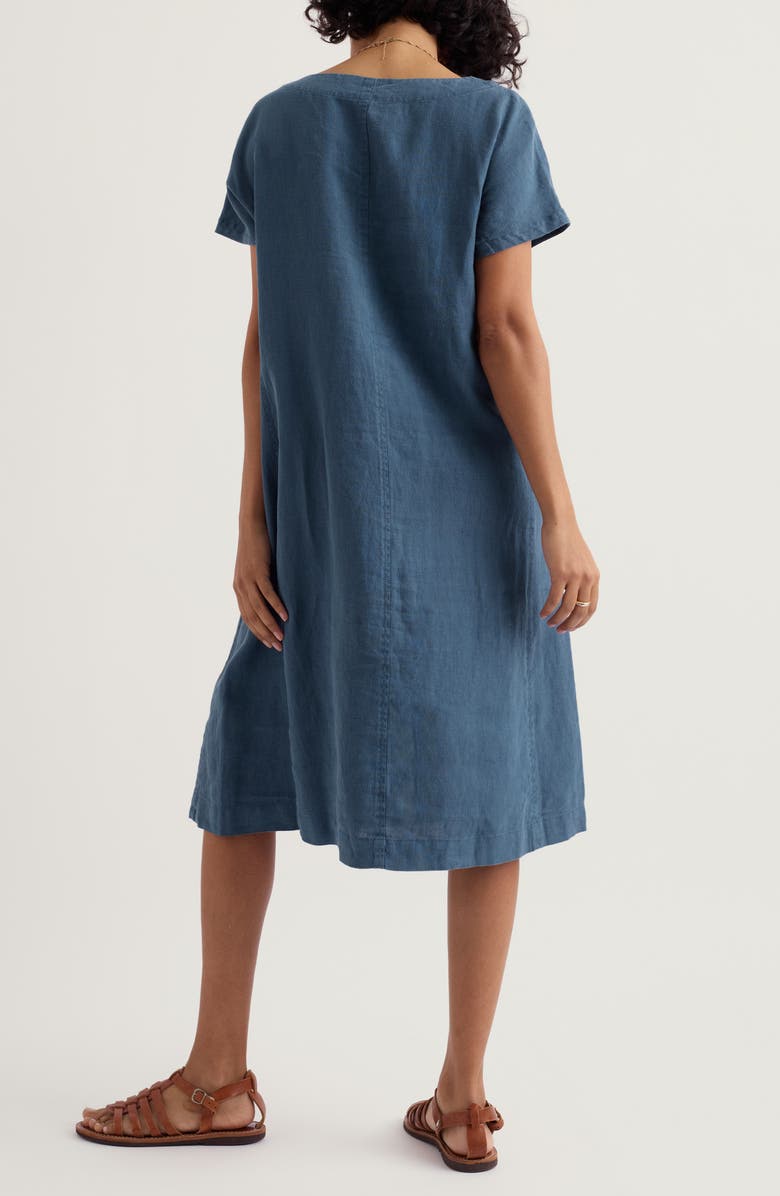 Seasalt Cornwall Linen A-Line Dress, Alternate, color, Dusk