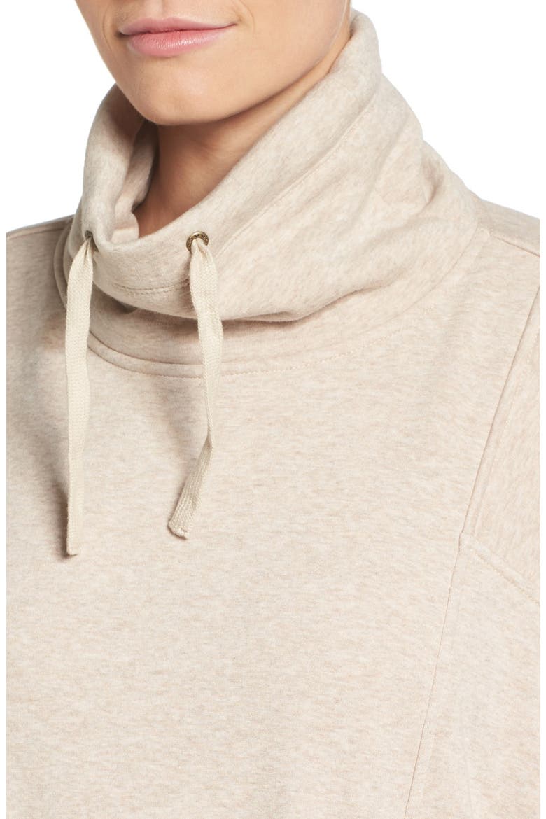 Pichot Turtleneck Poncho, Alternate, color, OATMEAL HEATHER