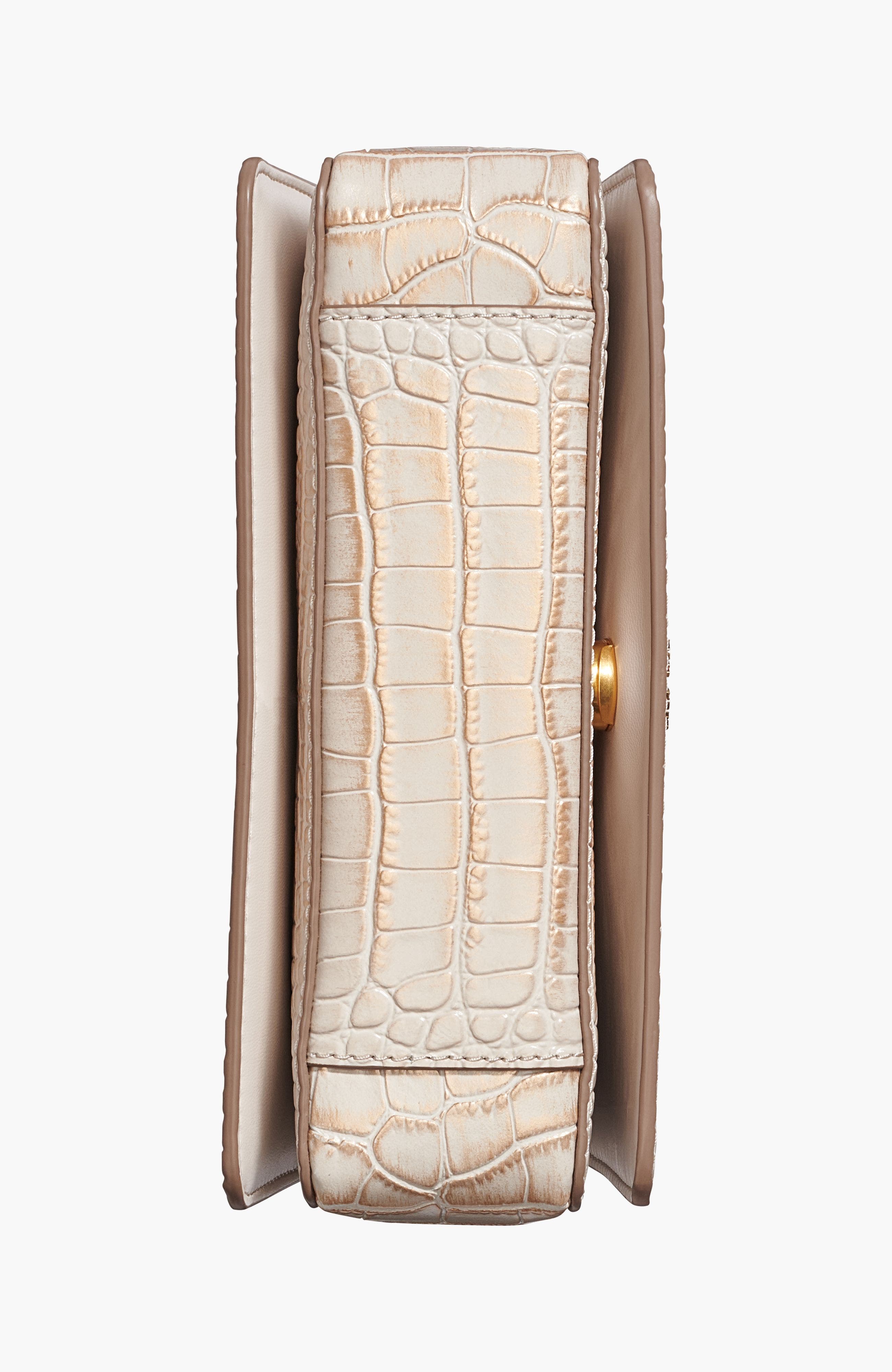 Jericho Shoulder Bag, Alternate, color, Sand Gold Crocodile