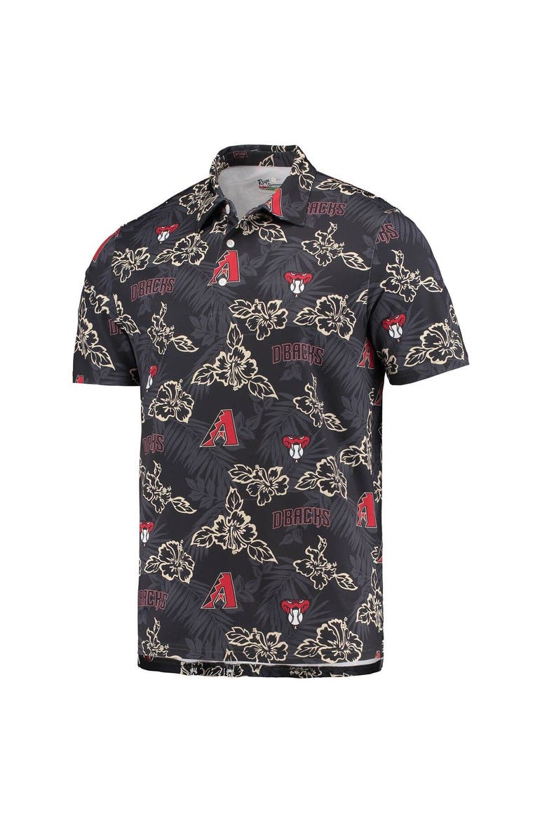 Men's Reyn Spooner Black Arizona Diamondbacks Performance Polo, Alternate, color, Black