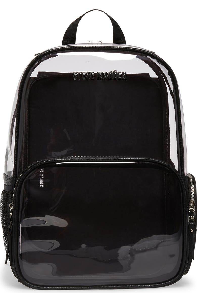 Steve Madden Clear Backpack, Main, color,