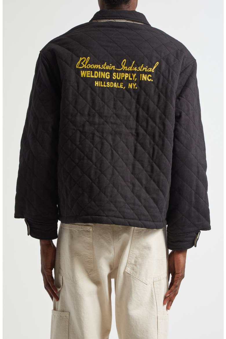 Bloomstein Quilted Reversible Jacket, Alternate, color, BLACK YELLOW