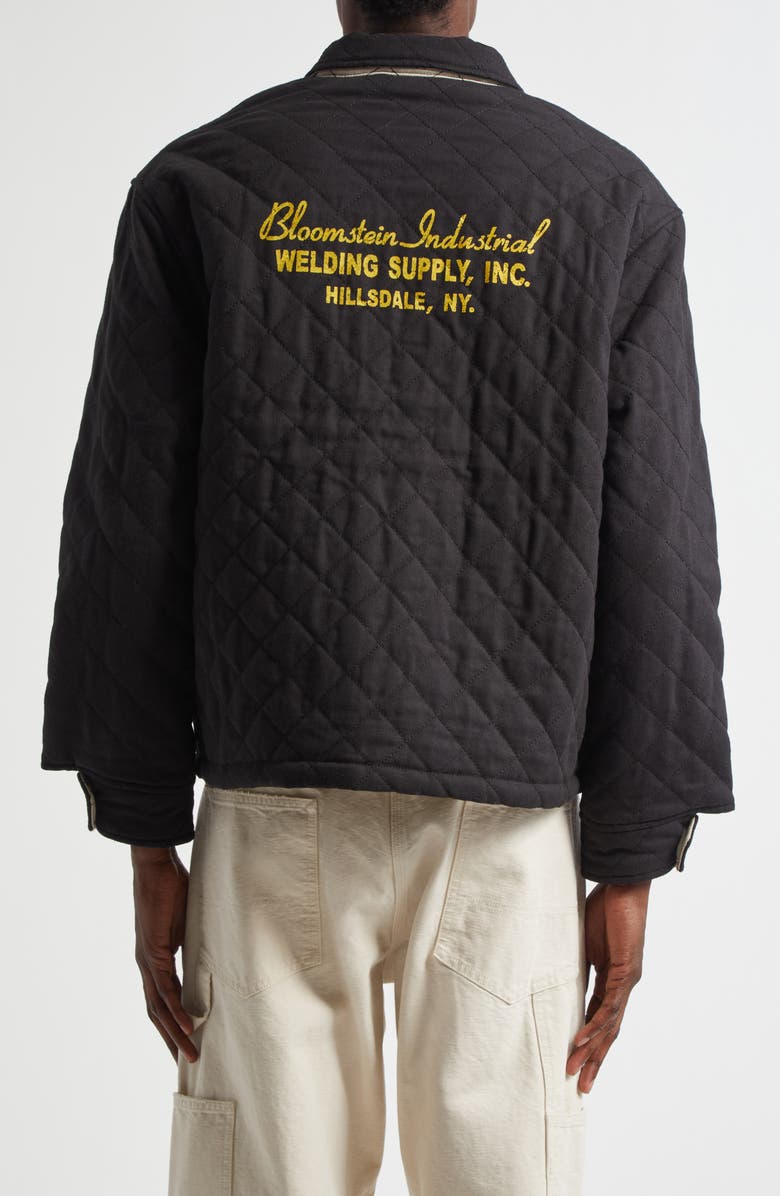 Bode Bloomstein Quilted Reversible Jacket, Alternate, color, Black Yellow