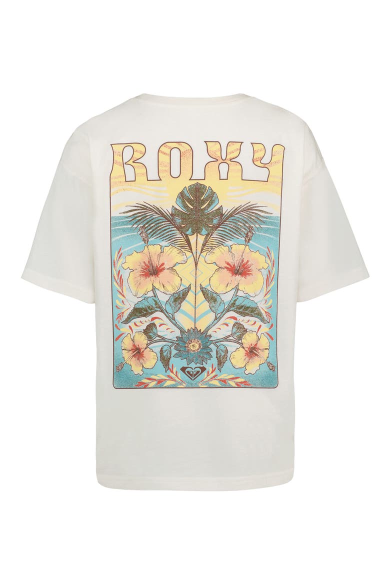 Kids' Soulflower Oversized Graphic Tee, Alternate, color, COCONUT MILK