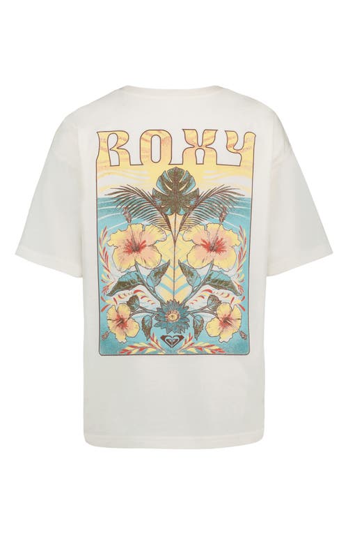 Roxy Kids' Soulflower Oversized Graphic Tee In Neutral