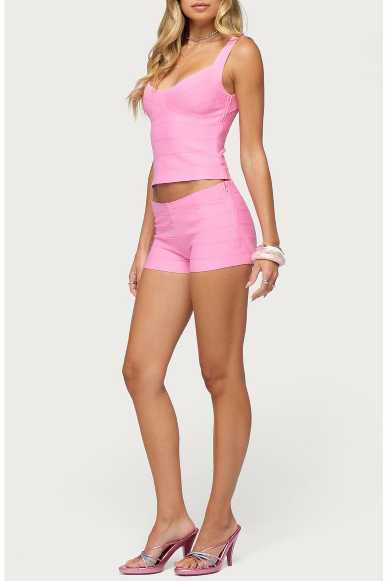 Ianthe Bandage Crop Tank, Alternate, color, PINK