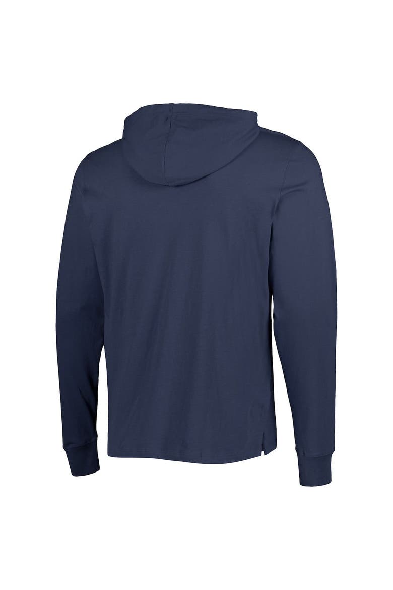 Men's '47 Navy Chicago Bears Field Franklin Hooded Long Sleeve T-Shirt, Alternate, color, Navy