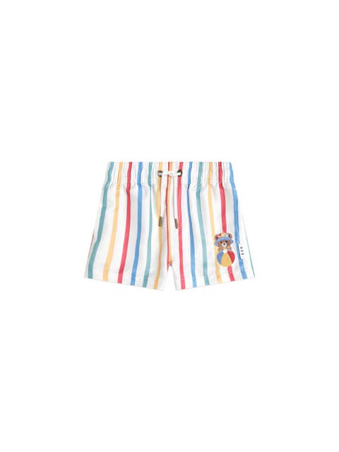 Huxbear Stripey Swim Shorts (Toddler, Little Kid, Big Kid)