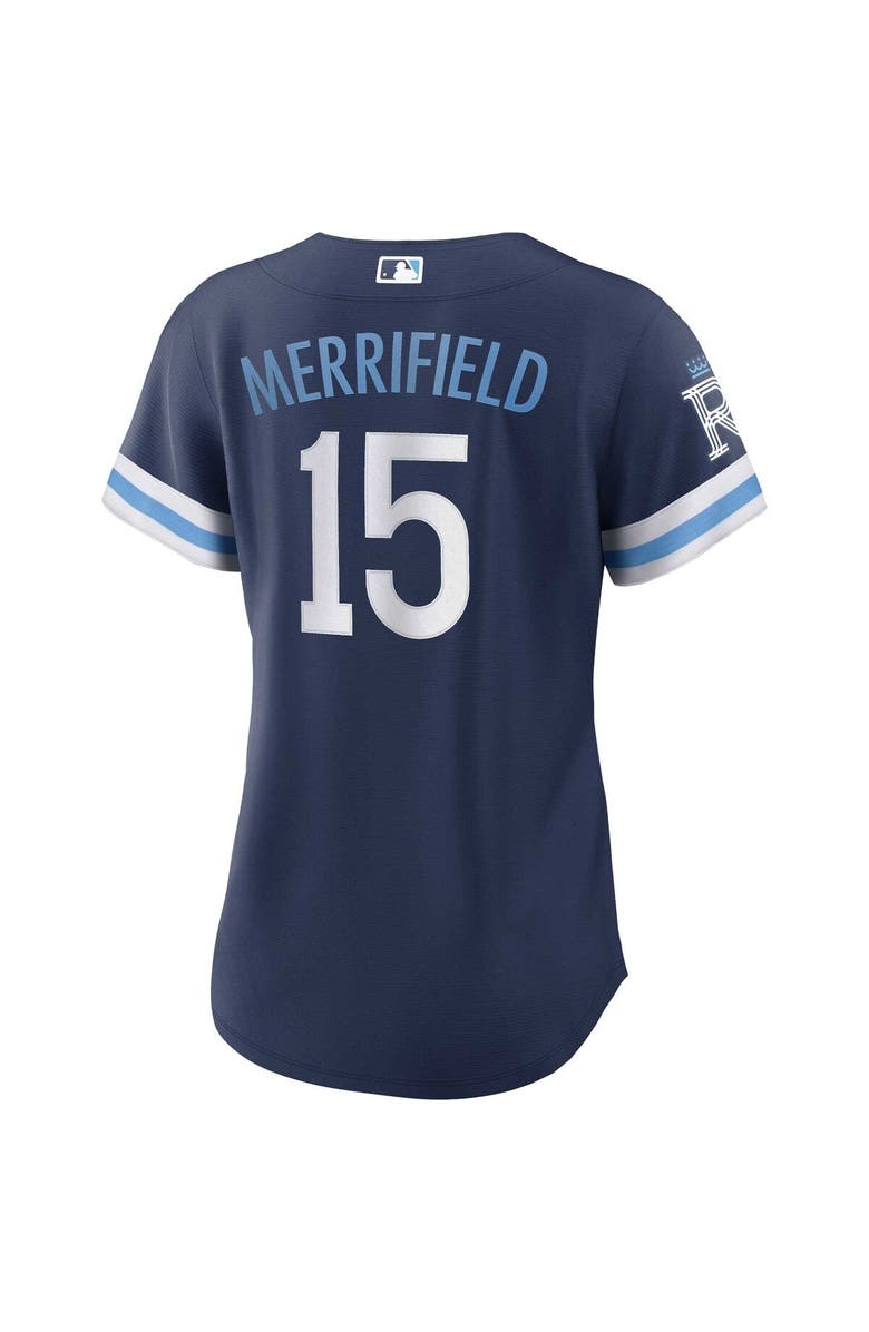 Nike Women's Nike Whit Merrifield Navy Kansas City Royals City Connect Replica Player Jersey, Alternate, color, 