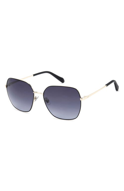 Fossil 59mm Square Sunglasses In Blue