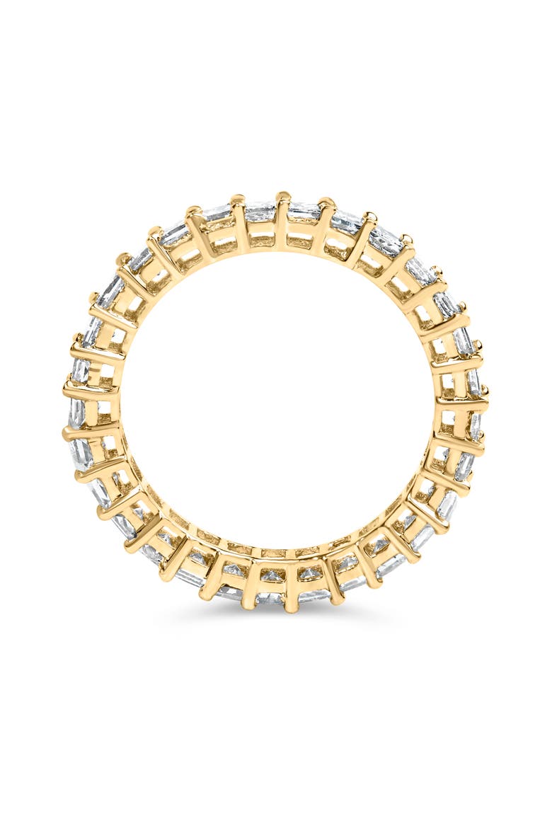 14K Yellow Gold 2.00 Ct Shared Prong Set Princess Cut Diamond Eternity Band Ring, Alternate, color, Yellow