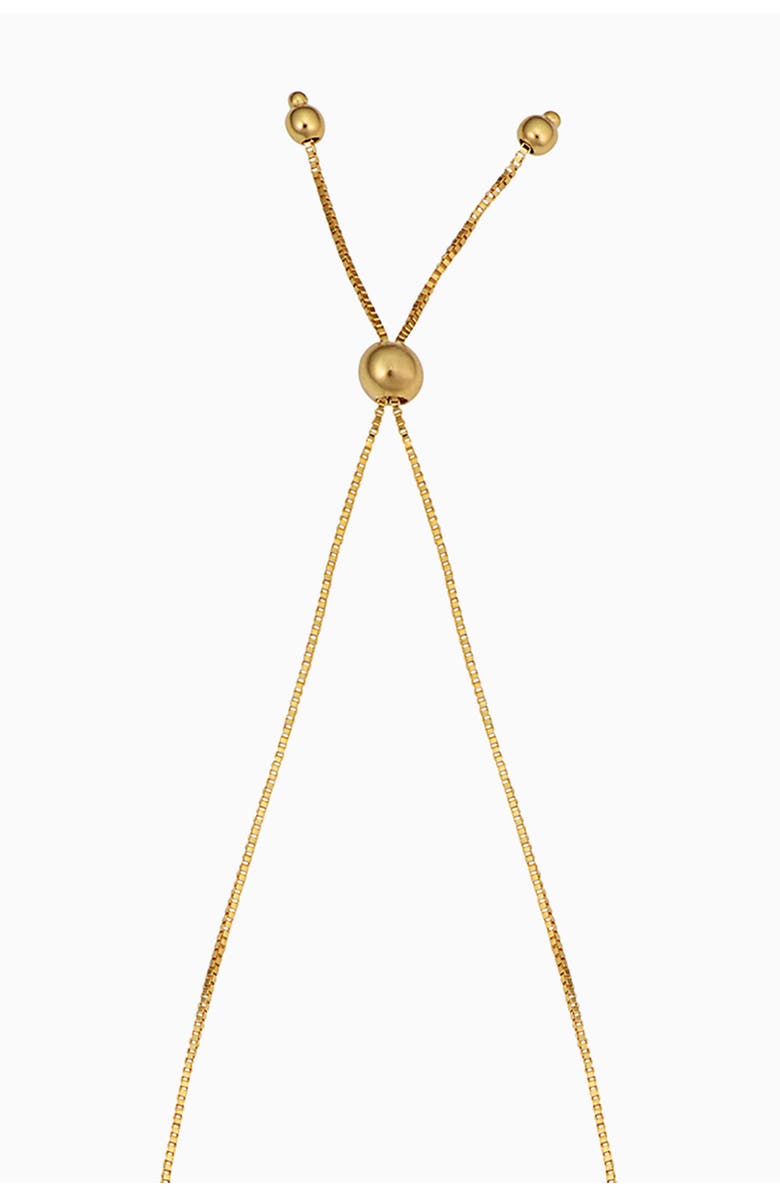 Oradina 14K Yellow Gold Hamsa Bolo Bracelet, Alternate, color, 