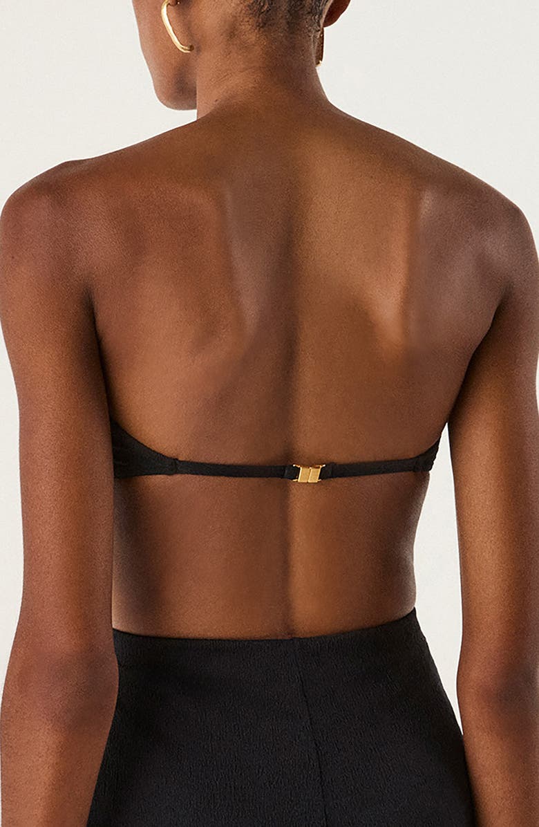 ViX Paula Hermanny Rosie Bandeau Bikini Top, Alternate, color, Black