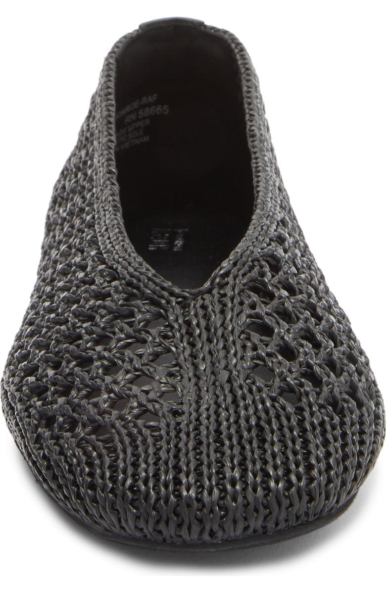 NORDSTROM RACK Monroe Weave Flat, Alternate, color, Black