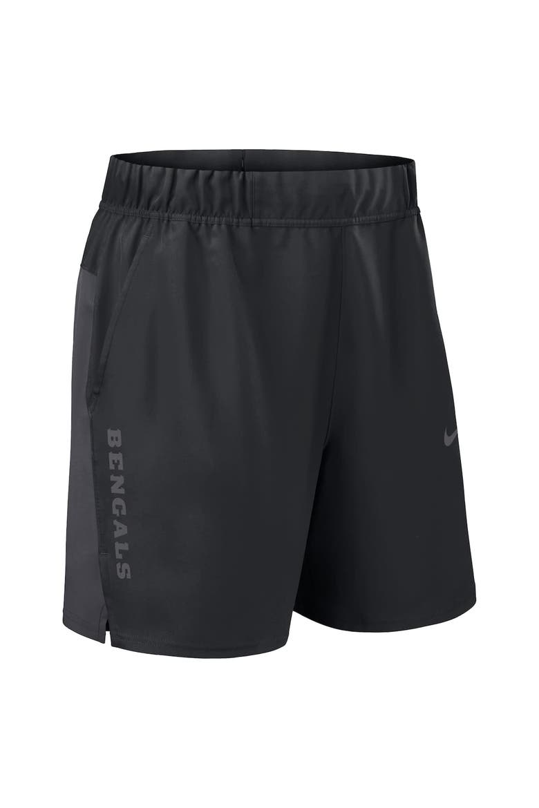 Men's Nike Black Cincinnati Bengals Woven Victory Performance Shorts, Alternate, color, Black