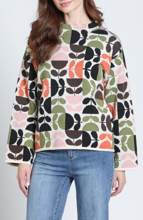 Funnel Neck Pullover Sweater