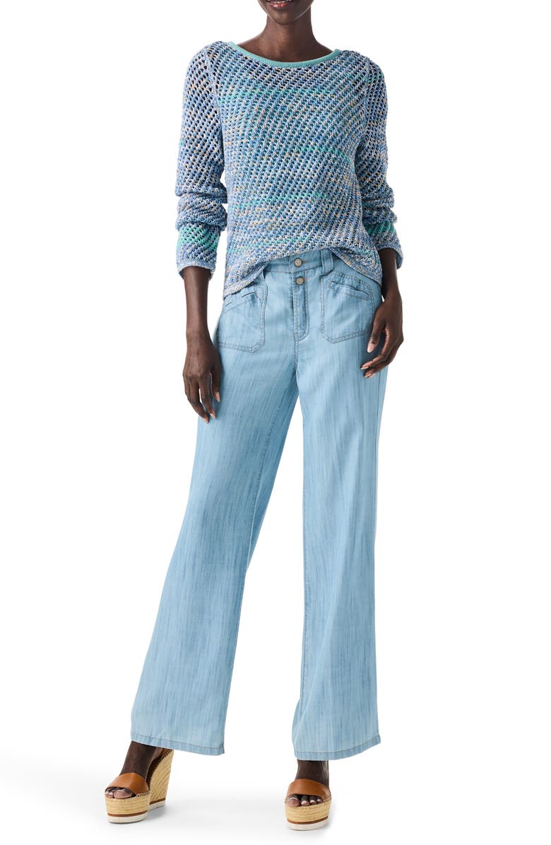 NIC+ZOE Surf Open Stitch Sweater, Alternate, color, 