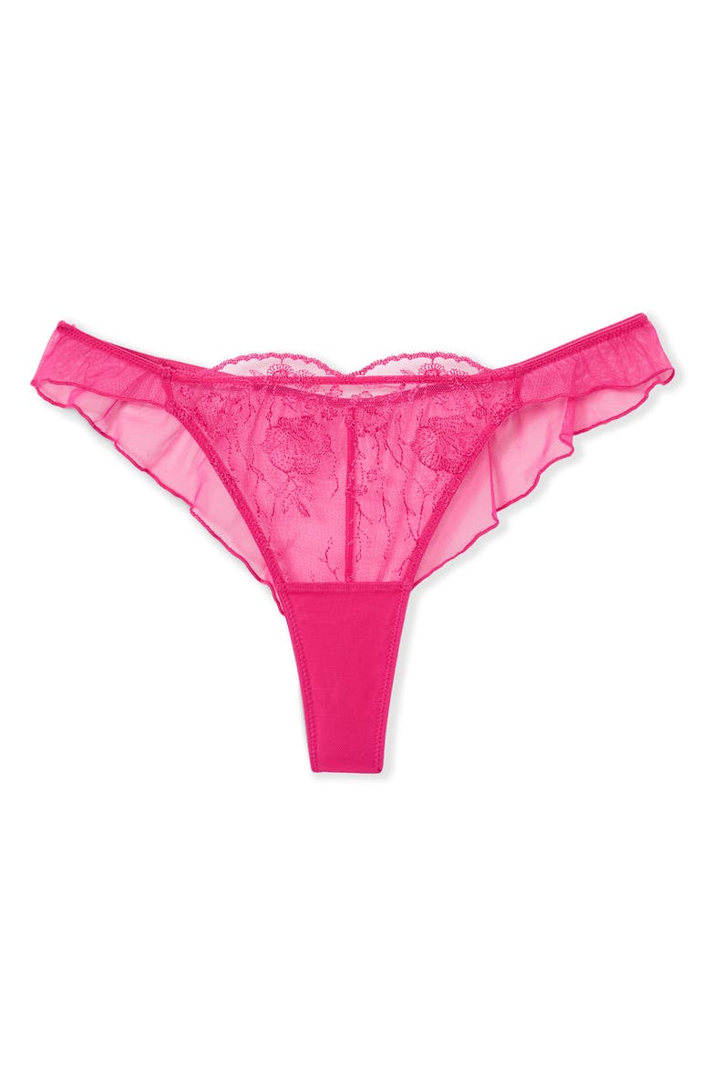 Etam Poesie Tanga Briefs, Alternate, color, Fuchsia
