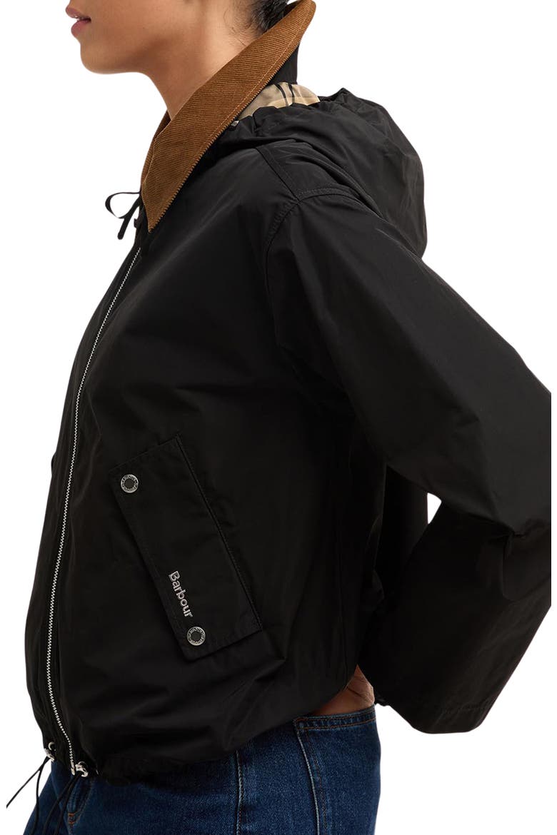 Weaver Water Repellent Hooded Jacket, Alternate, color, BLACK/ DRESS