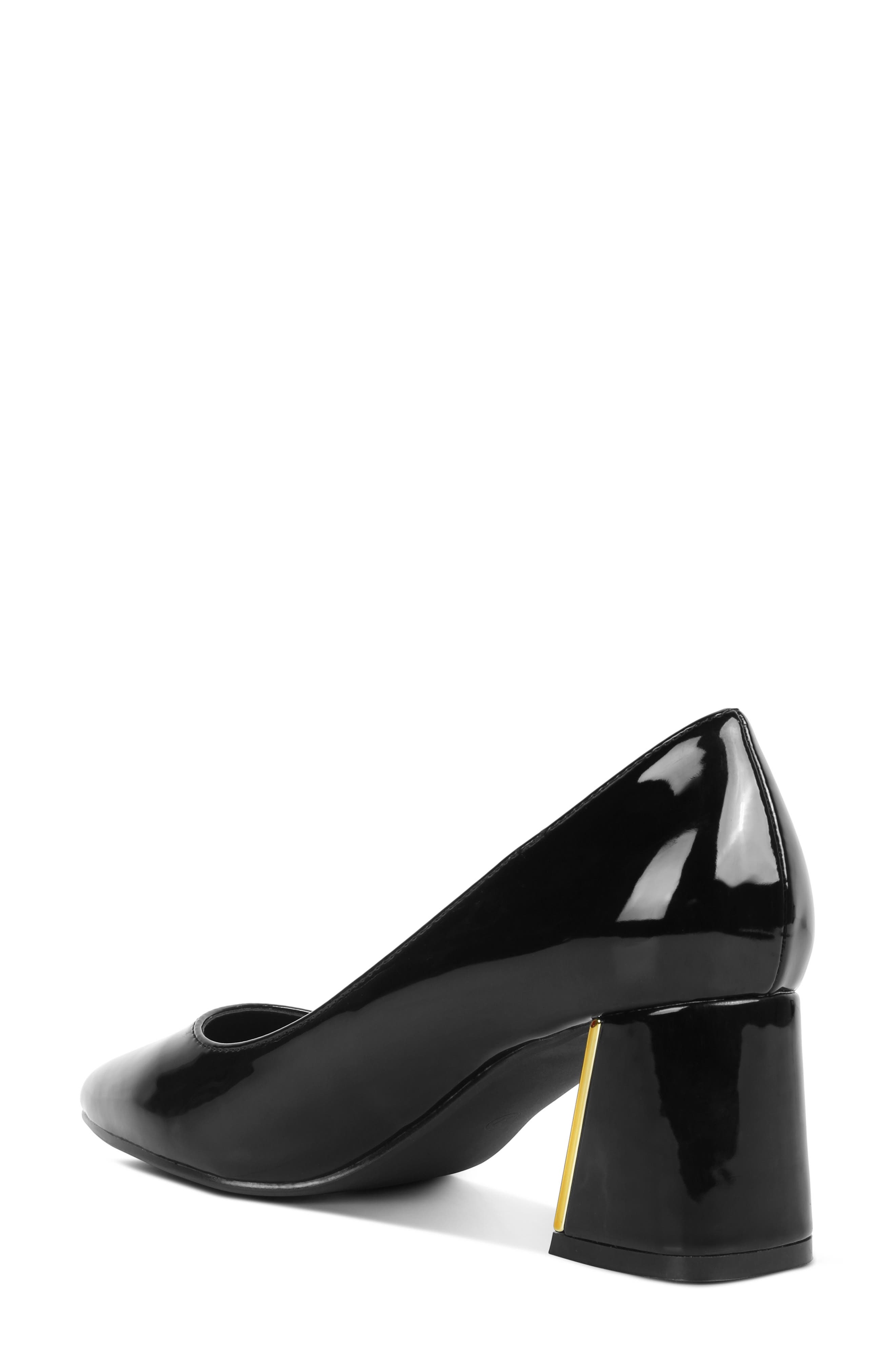 Zaila Block Heel Pump, Alternate, color, BLACK