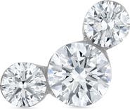 MARIA TASH Invisible Setting Three Diamond Stud Earring