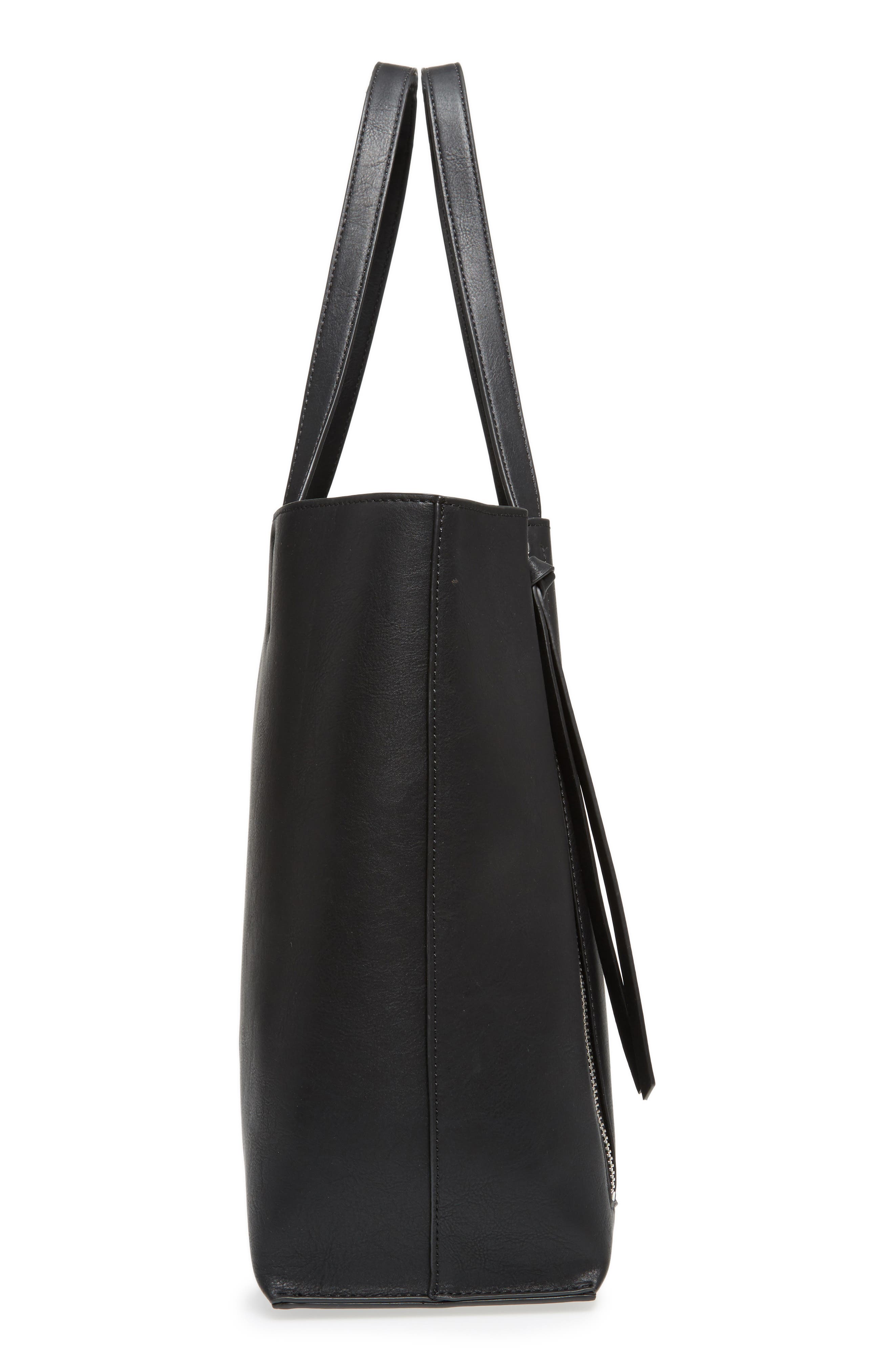 Chelsea28 Leigh Faux Leather Tote & Zip Pouch, Alternate, color, 