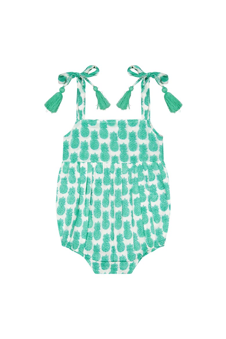 Zoe Baby Romper Pineapple Crush Lagoon, Main, color, Pineapple Crush Lagoon