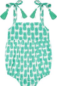 Mer St. Barth Zoe Baby Romper Pineapple Crush Lagoon