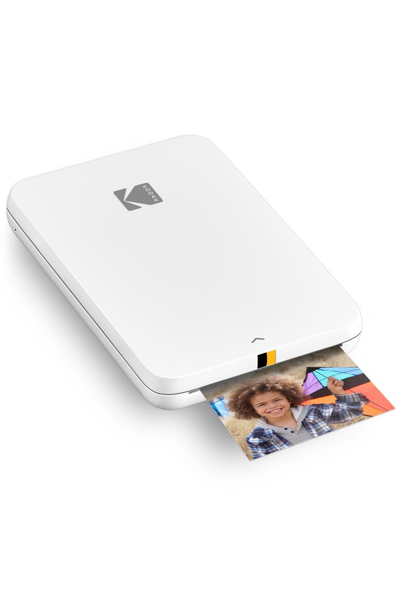 Kodak Step Slim Printer + 20 Zink Sheets, Alternate, color, White