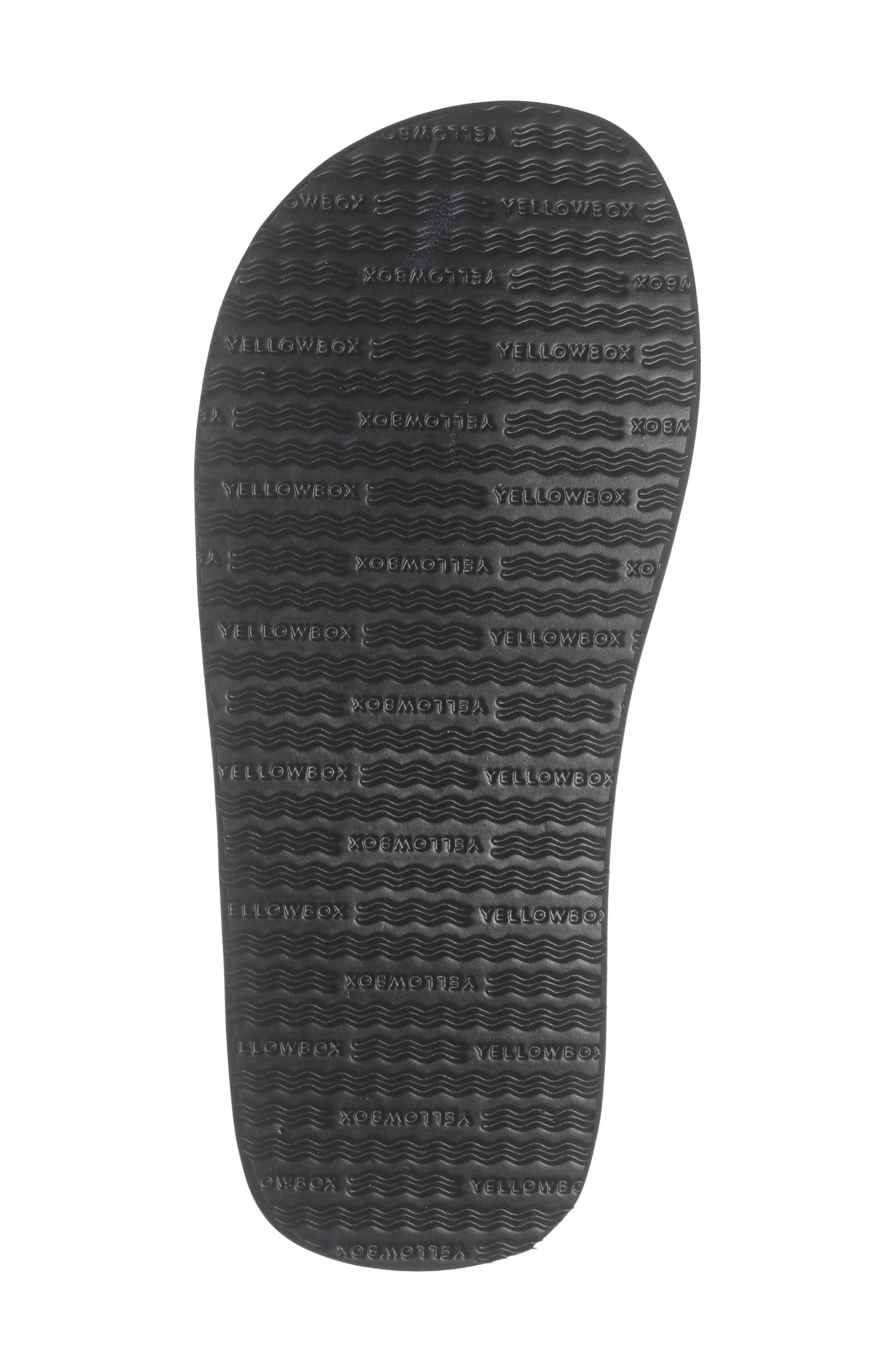 Yellow Box Premium Fromy Flip Flop Sandal, Alternate, color, Black