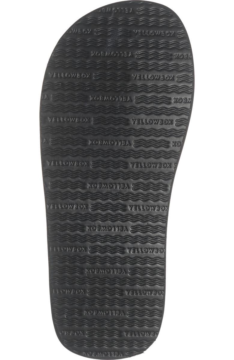 Yellow Box Premium Fromy Flip Flop Sandal, Alternate, color, Black