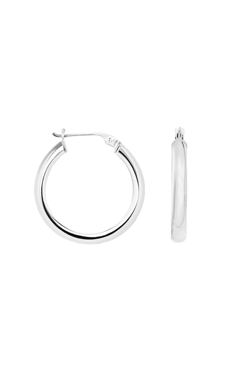 Donatello Gian Sterling Silver Super Small Hoop Earrings, Main, color, Silver