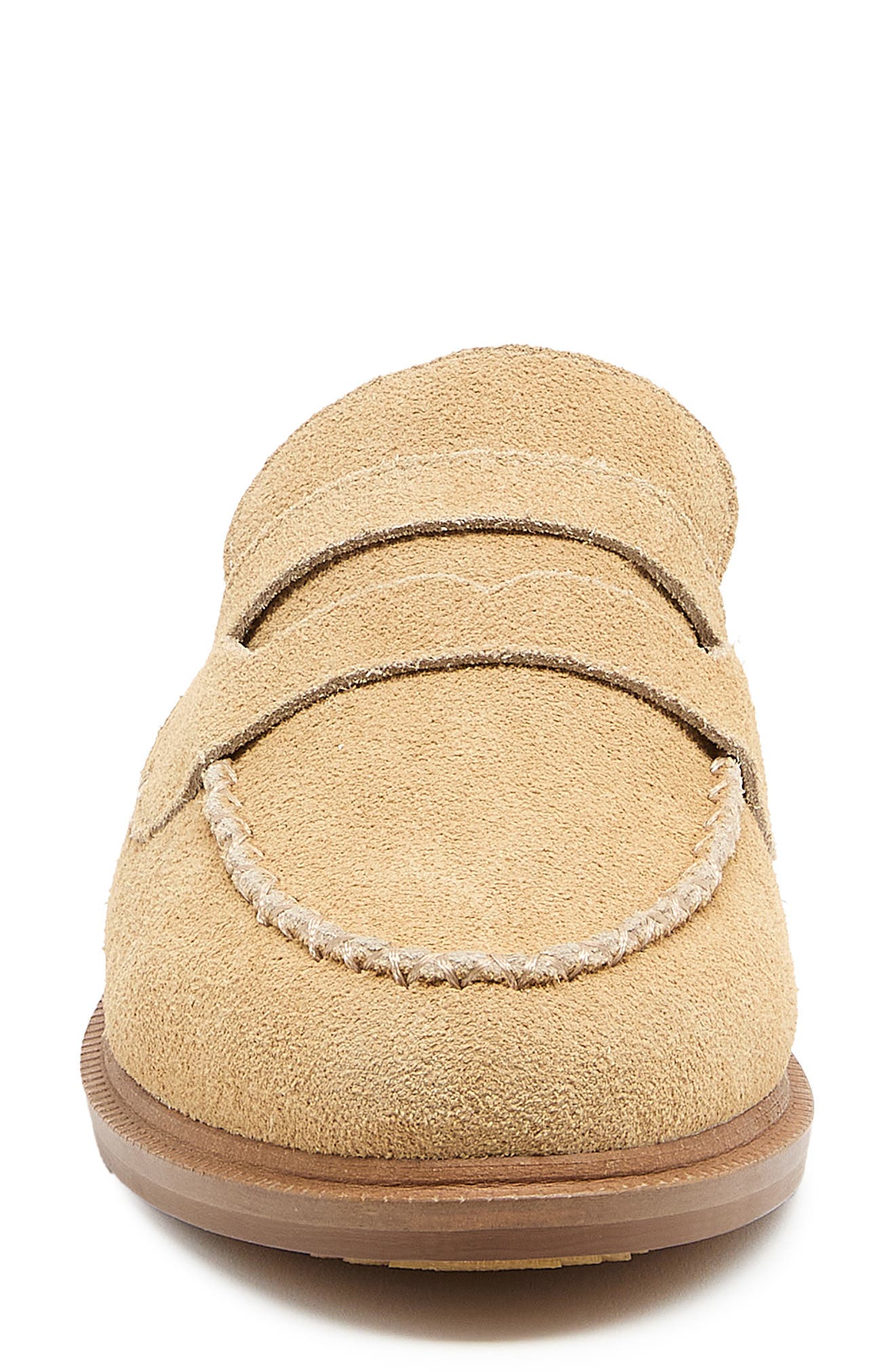 Kelsi Dagger Brooklyn Lock Faux Shearling Lined Mule, Alternate, color, Bison