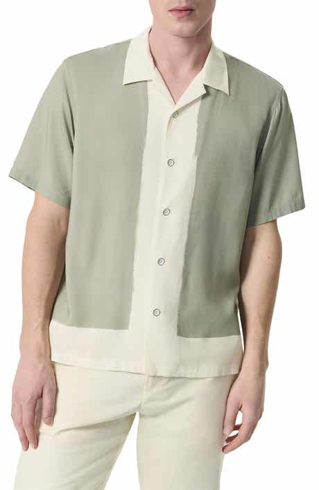 rag & bone Avery Painterly Print Relaxed Fit Camp Shirt