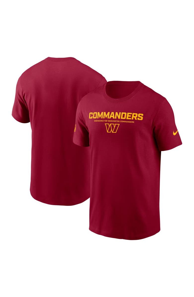 Nike Men's Nike Burgundy Washington Commanders Sideline Performance T-Shirt, Main, color, Burgundy