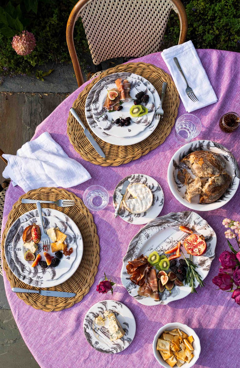 Juliska Country Estate Dinner Platter, Alternate, color, Pewter