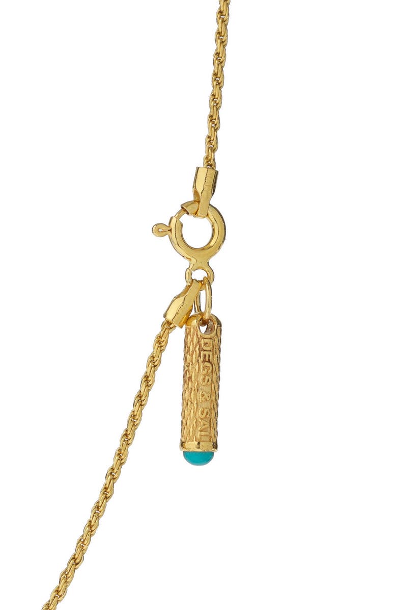 Degs & Sal Men's Onyx Frame Pendant Necklace, Alternate, color, 