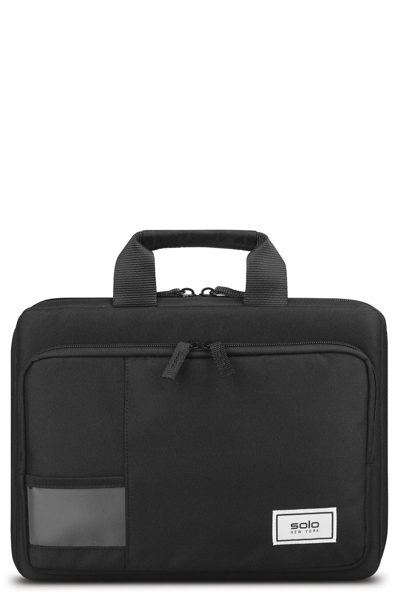 SOLO NEW YORK Secure Fit Chromebook 13.3-Inch Laptop Briefcase (Men ...