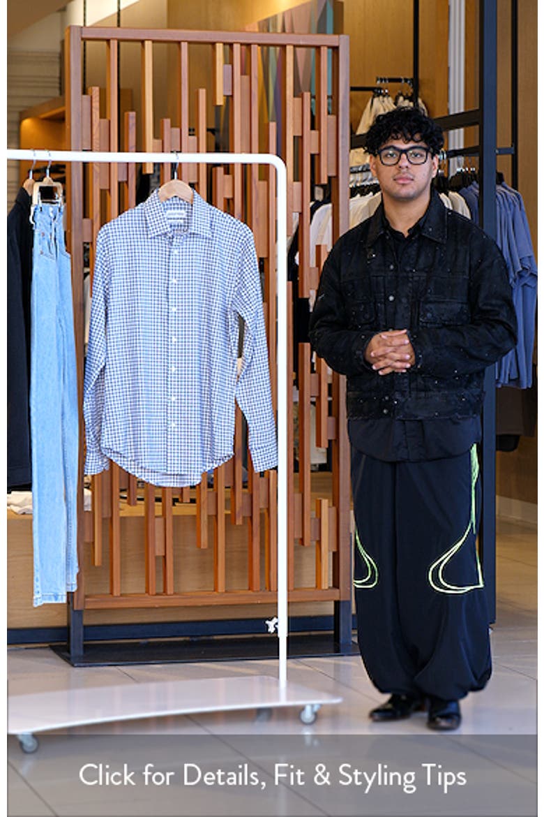 Trim Fit Check Premium Performance Twill Dress Shirt video