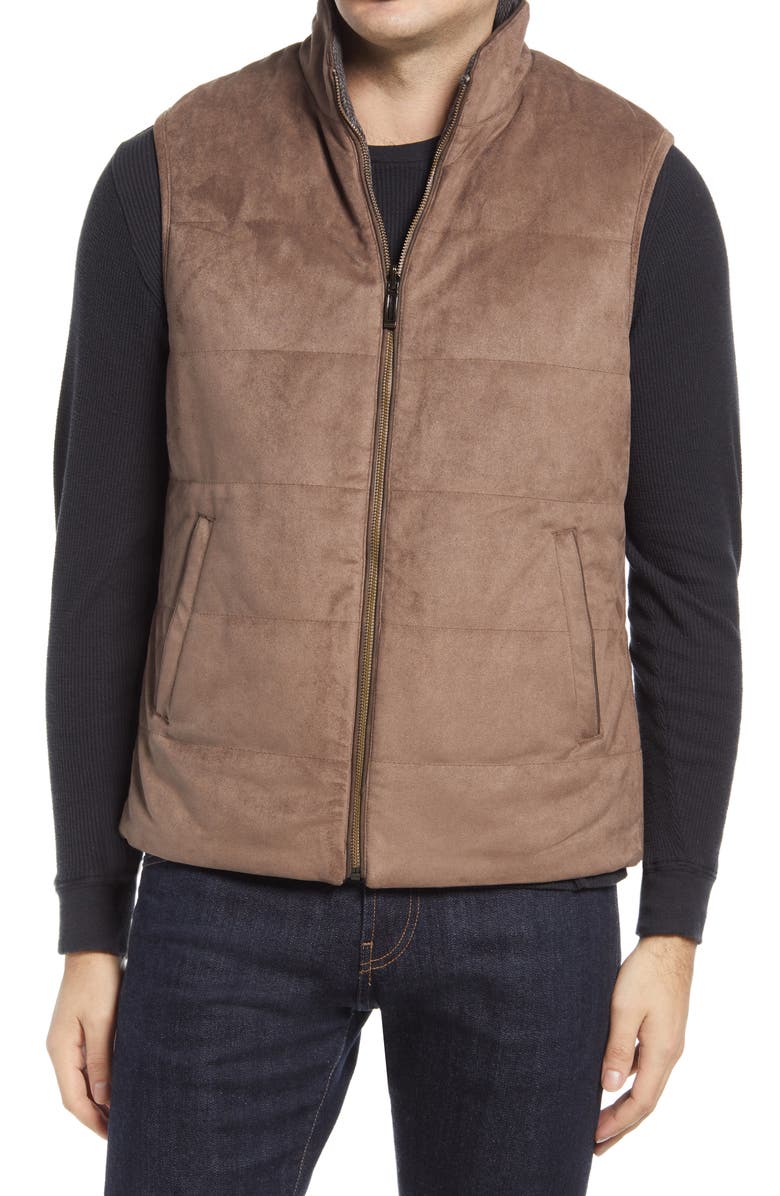 Johnston & Murphy Reversible Quilted Vest, Alternate, color,