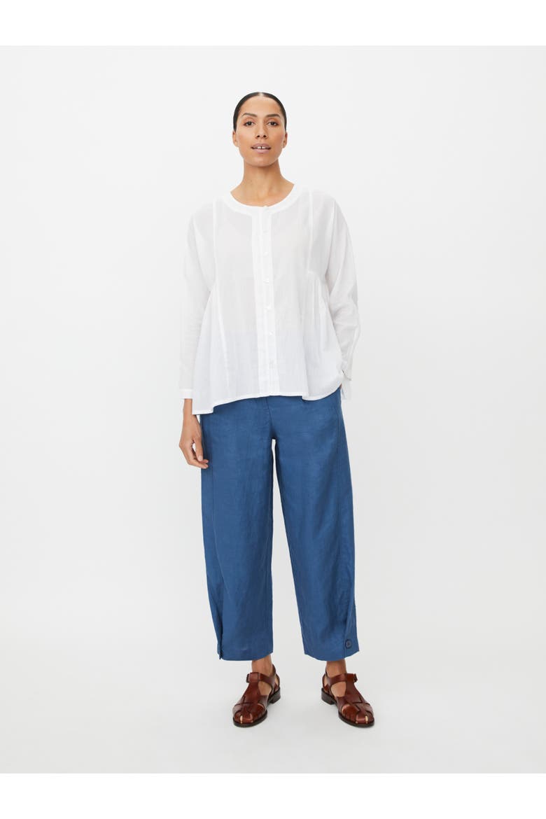 MaIanelle Round Neck Blouse, Alternate, color, White