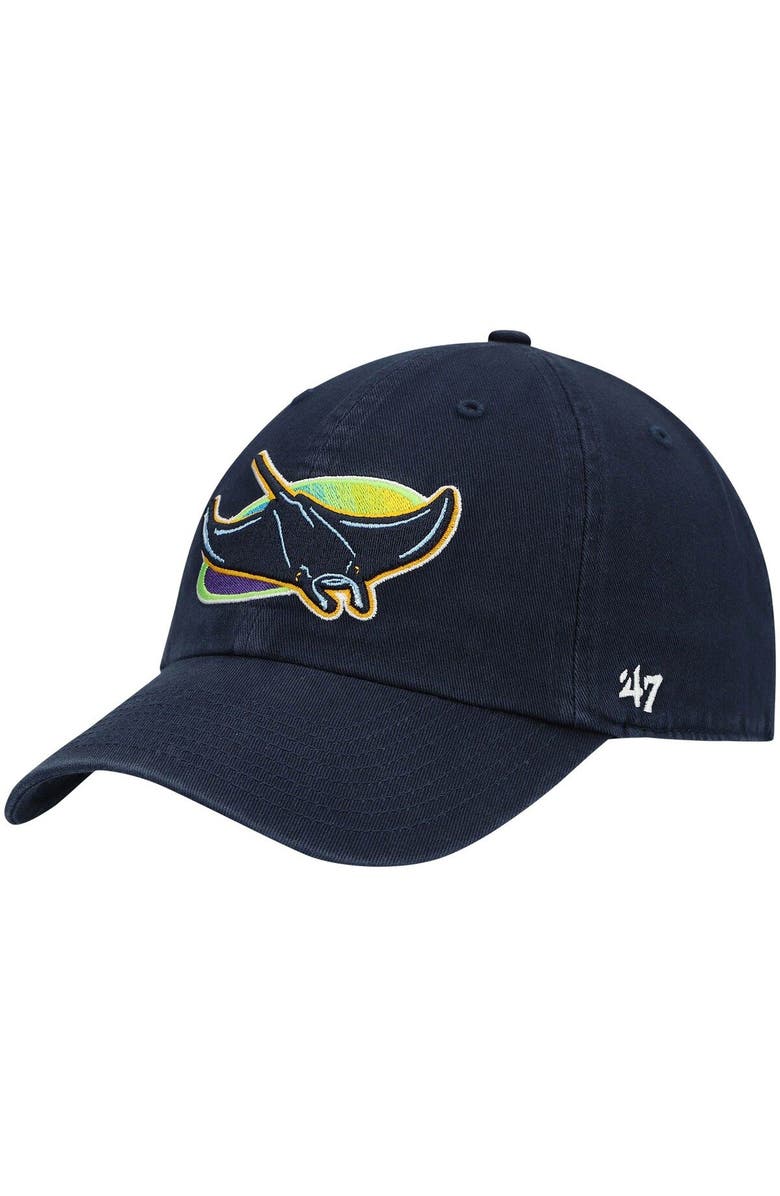 '47 Men's '47 Navy Tampa Bay Rays Clean Up Adjustable Hat, Main, color, Navy