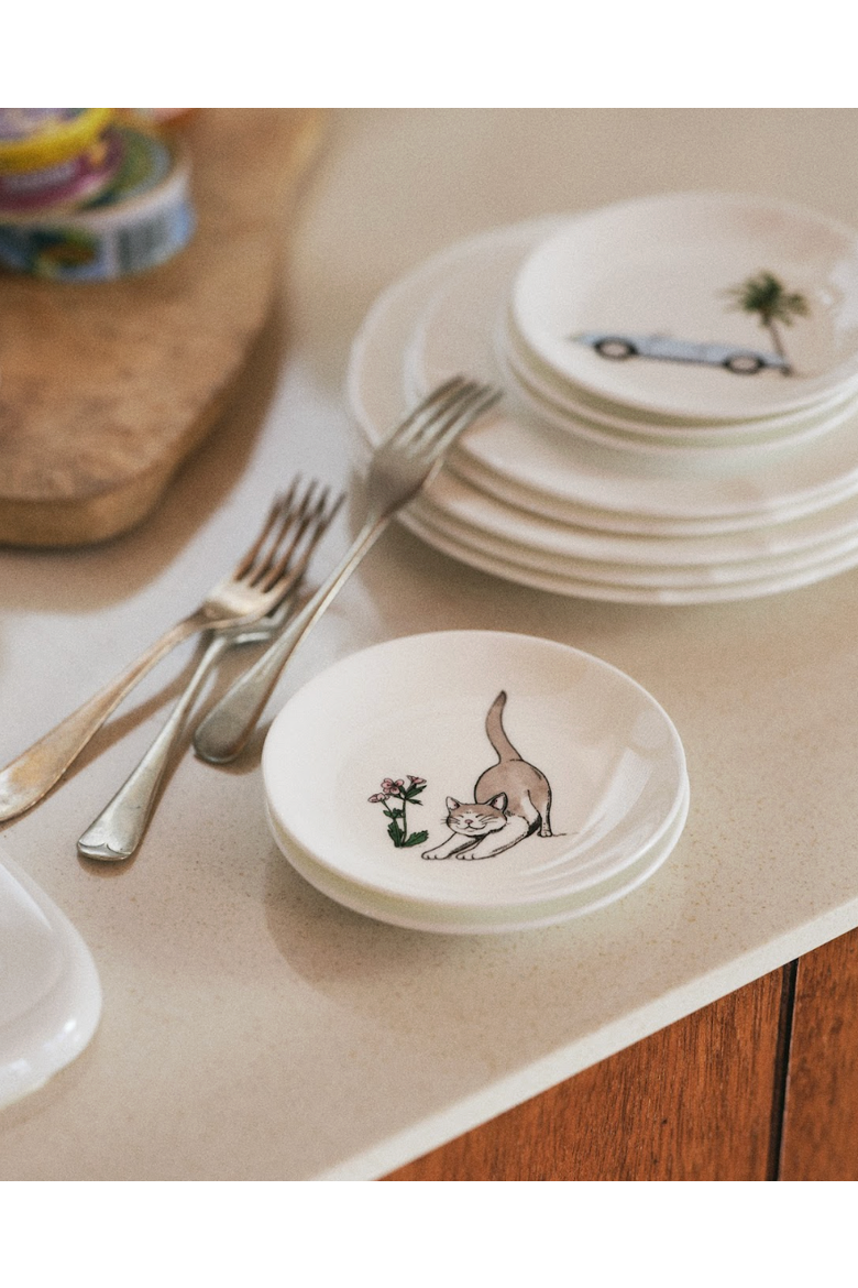 Thibaud Herem Objet Canape Plate / Tray, Alternate, color, Stretching Cat