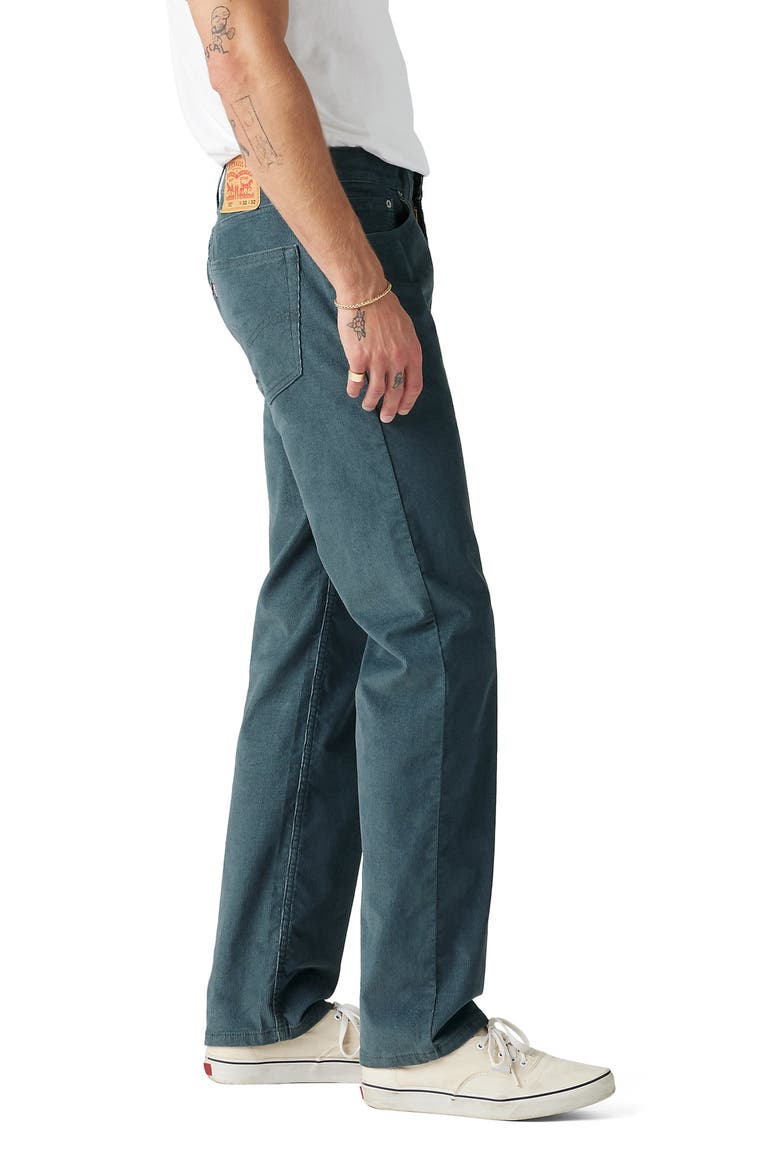505™ Regular Corduroy Straight Leg Jeans, Alternate, color, DARK SLATE